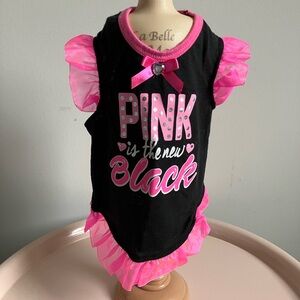Black and Pink Dog Dress